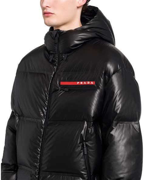 prada mens coat sale|Prada nylon jacket men's.